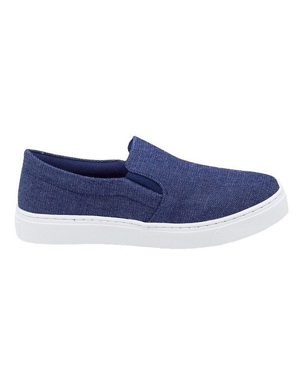Tênis Feminino Santa Lolla Casual Slip On Jeans Azul - 01AC