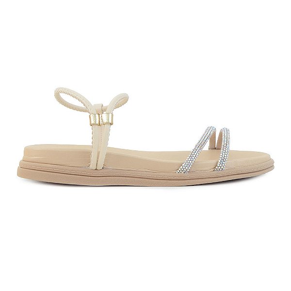 Sandália Feminina Beira Rio Bege - 84881
