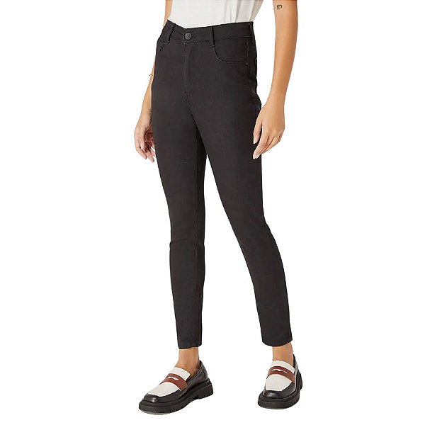 Calça Jeans Feminina Hering Skinny Soft Touch Preta - KZF49A