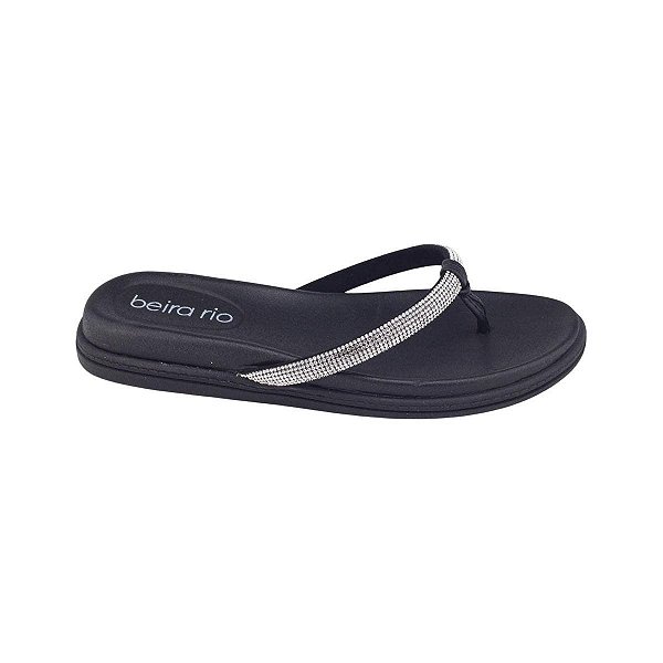 Chinelo Feminino Beira Rio Cristal Preto - 8513