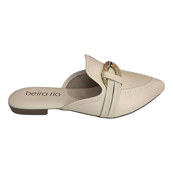 Mule Feminino Beira Rio Bege - 4134.1003