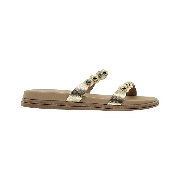 Chinelo Feminino Beira Rio Dourado - 8488