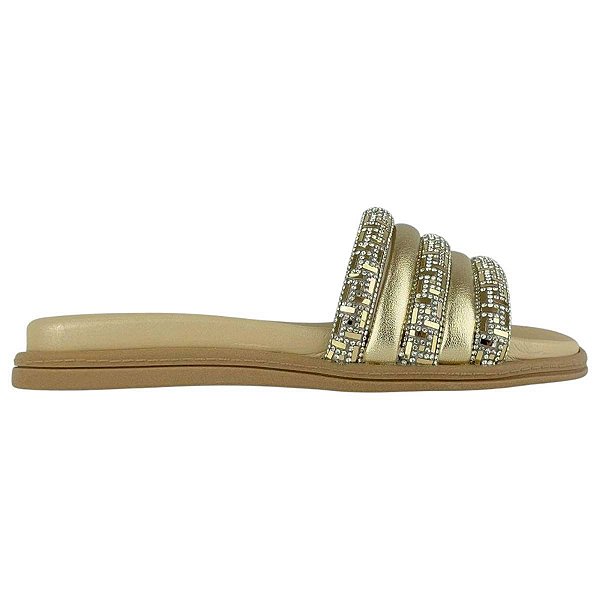 Chinelo Feminino Beira Rio Dourado - 8528