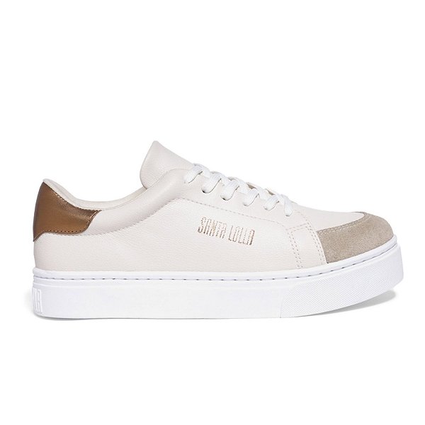 Tênis Feminino Santa Lolla Casual Linho Bege - 01AC