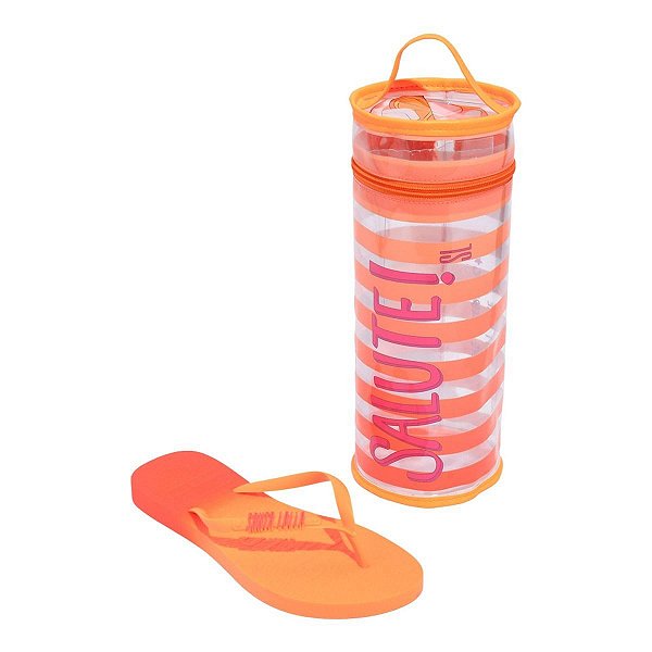Chinelo Feminino Santa Lolla Necessaire Laranja - 059A