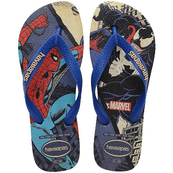 Chinelo Masculino Havaianas Top Marvel Classics Azul 414701