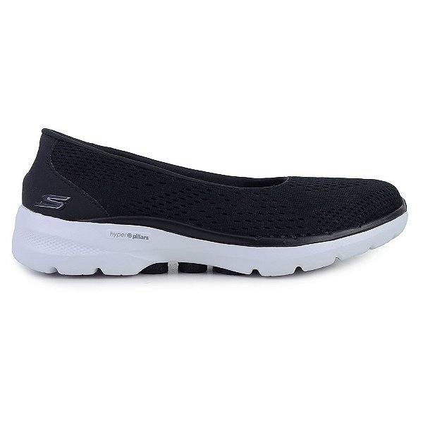 Tênis Feminino Skechers Go Walk 6 Preto - 8961