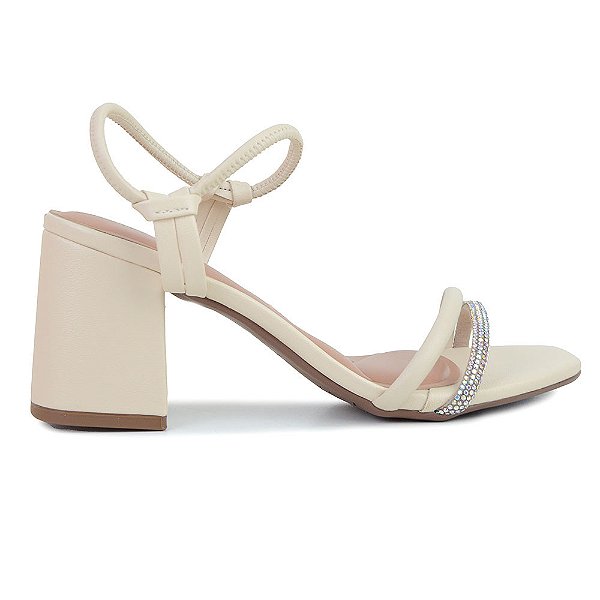 Sandália Feminina Beira Rio Aurora Bege - 8436