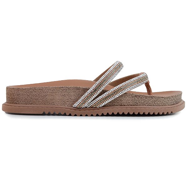 Chinelo Feminino Beira Rio Marrom - 8524