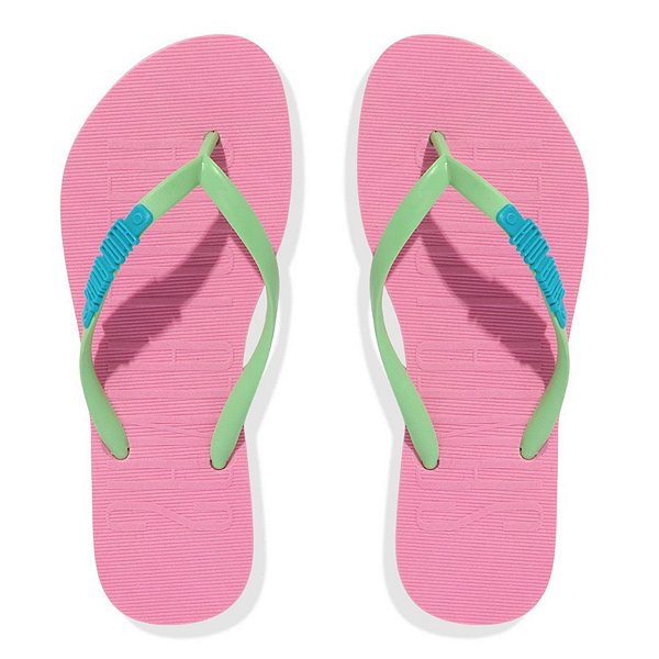 Chinelo Feminino Santa Lolla Flip Flop Rosa Verde - 06BC