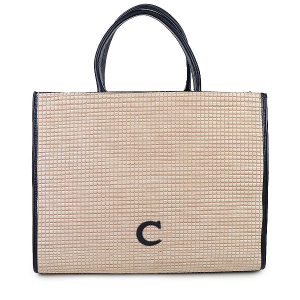 Bolsa Feminina Cecconello Tote Grande Bege - C2533
