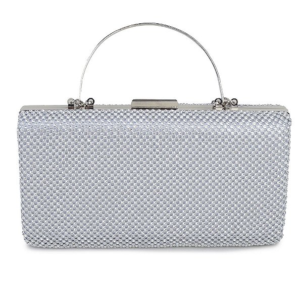 Bolsa Feminina Chenson de Mão para Festa Prata - 82602