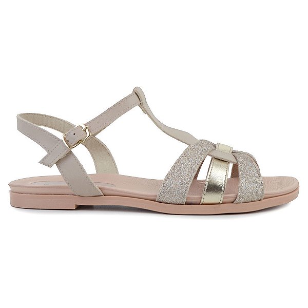 Sandália Feminina Piccadilly Bege - 418084