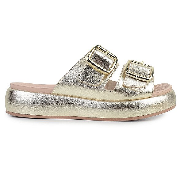 Tamanco Feminino Piccadilly Dourado - 459002
