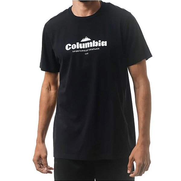 Camiseta Masculina Columbia Elevate High Preta - 3210410