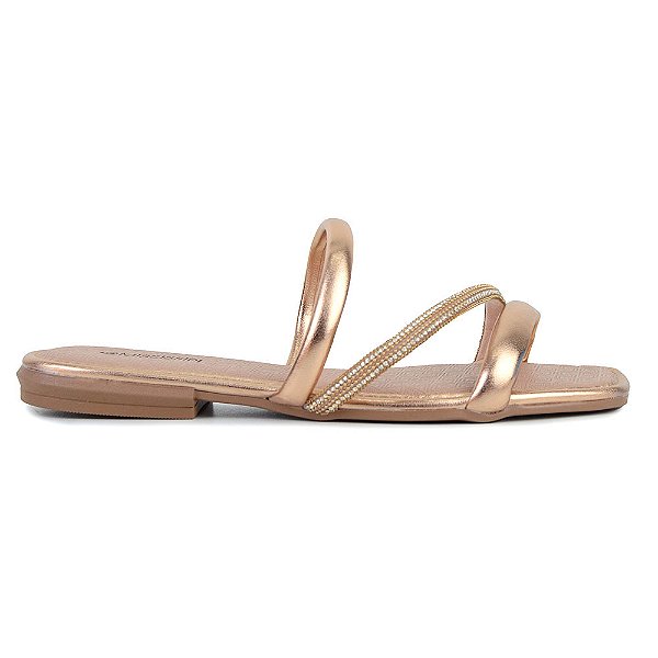 Chinelo Feminino Mississipi Rives Metal Rosa - MB751
