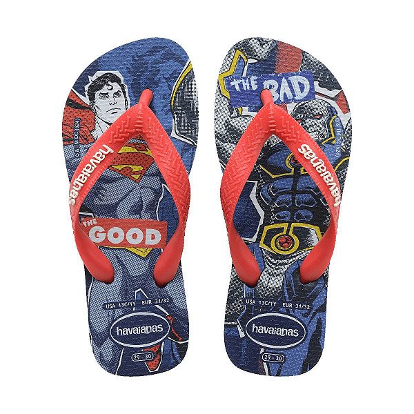 Chinelo Infantil Masculino Havaianas Hero DC Azul - 4149874