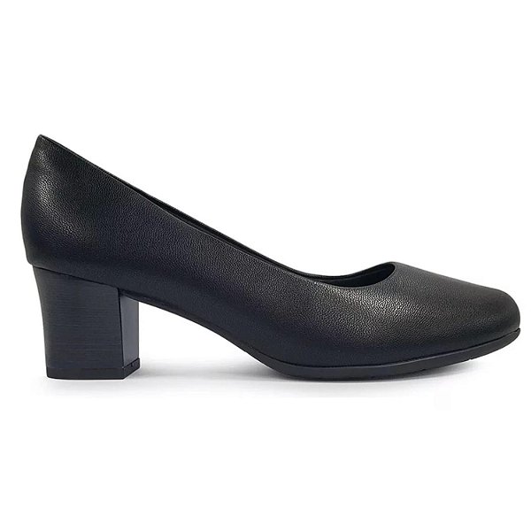 Scarpin Feminino Piccadilly Salto Baixo Preto - 110072