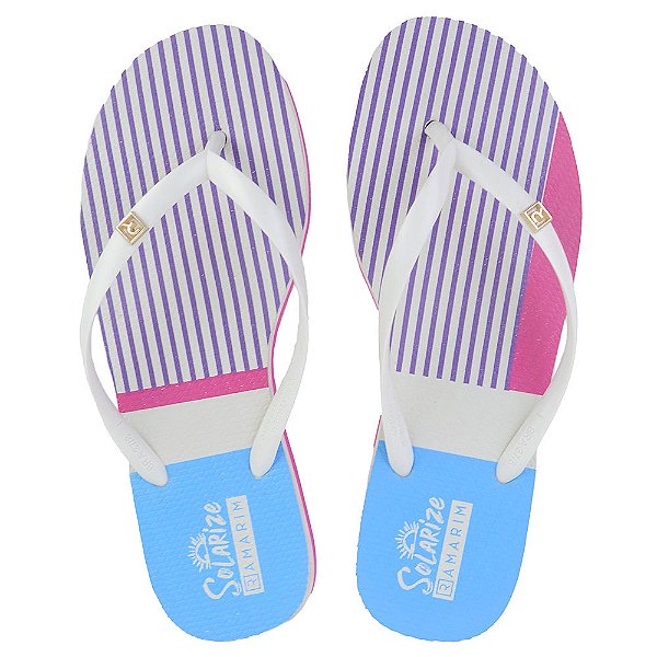 Chinelo Feminino Ramarim Branco Off - 244204-0015