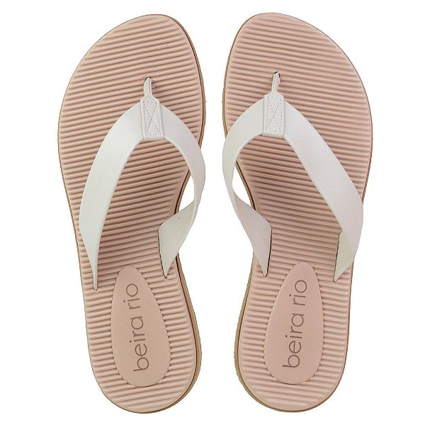 Chinelo Feminino Beira Rio Branco Off - 8395