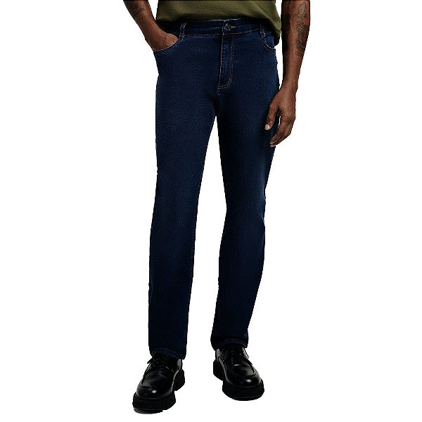 Calça Jeans Masculina Hering Slim Azul Marinho - H1B42