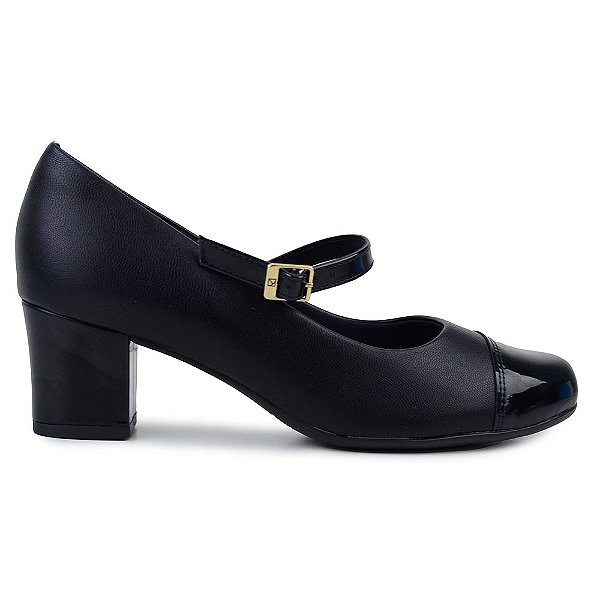Scarpin Feminino Piccadilly Verniz Preto - 110185