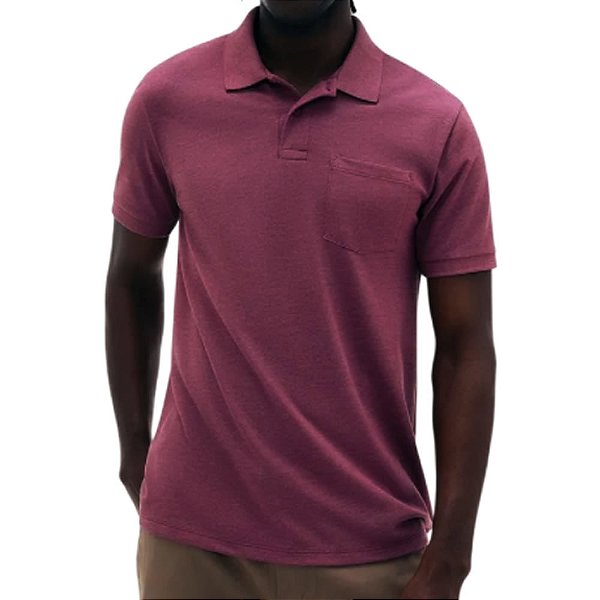 Camisa Polo Masculina Hering MC Regular Marsala - 3M2A MNYEN