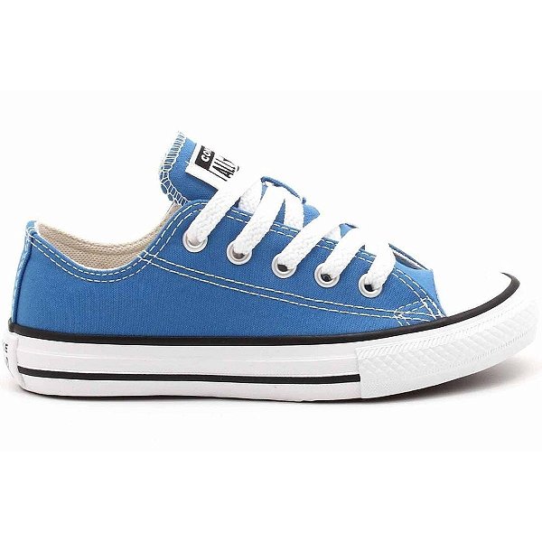 Tênis Infantil Converse All Star Chuck Taylor Seasonal Ox Azul - CK0430