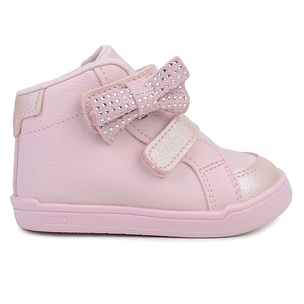 Tênis Infantil Feminino Klin Baby Sky Rosa - 358003
