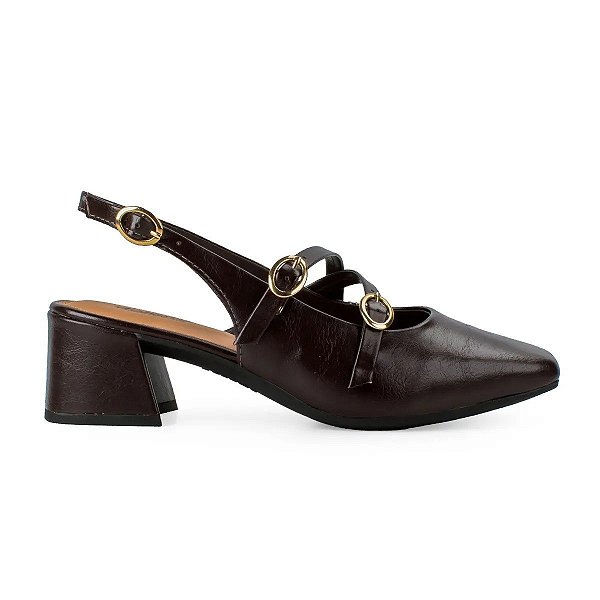 Sapato Feminino Dakota Vieri Marrom Ristretto - D0081