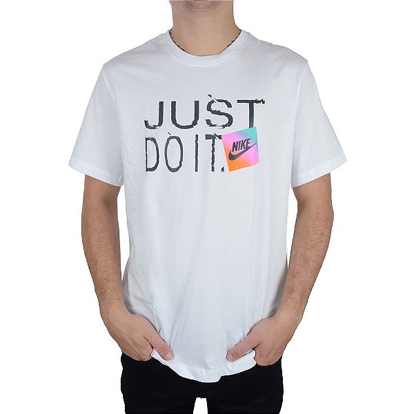 Camiseta Masculina Nike MC The Nike Tee Branca - HJ056