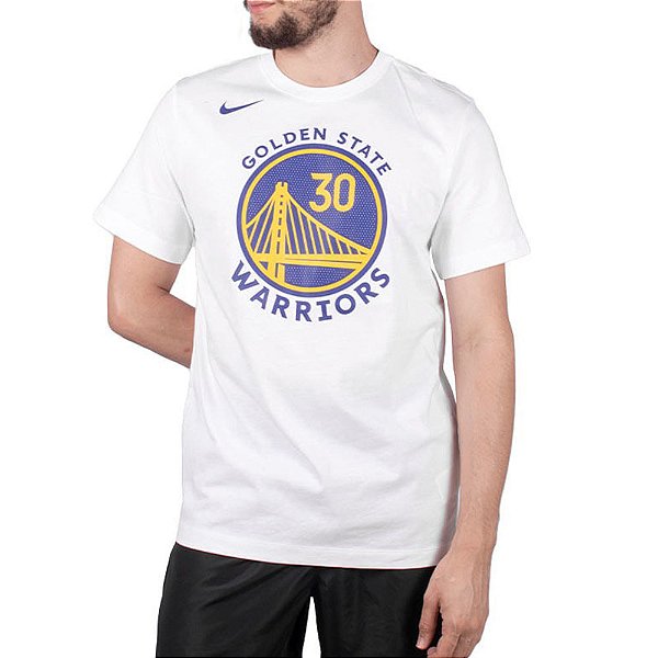 Camiseta Masculina Nike MC NBA Golden State Warriors Branca - DR674103