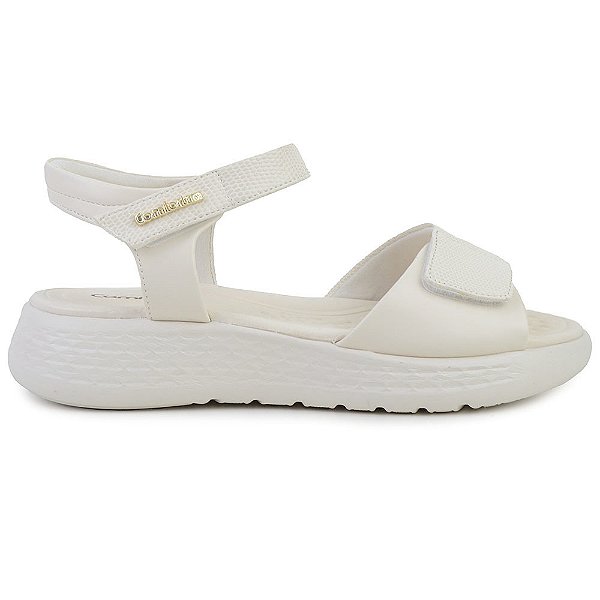Sandália Feminina Comfortflex Coconut Branca Off - 2547305