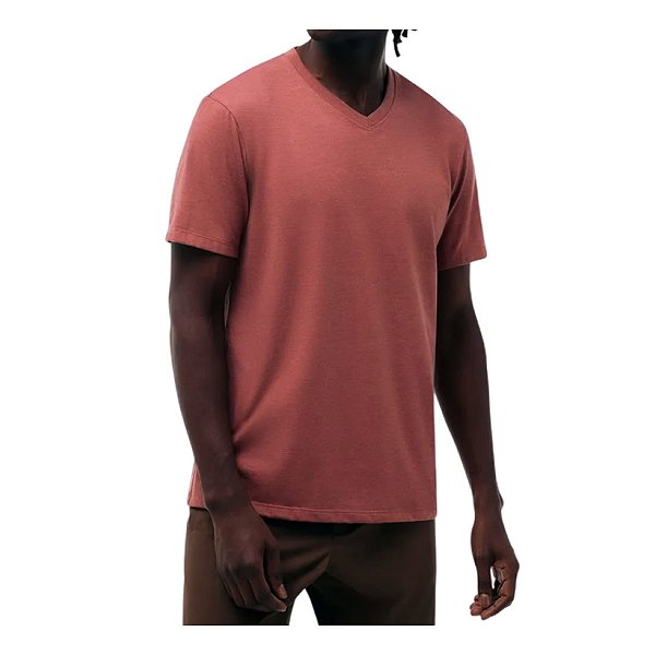 Camiseta Masculina Hering MC Regular Mescla Rosa - 022BMNVEN