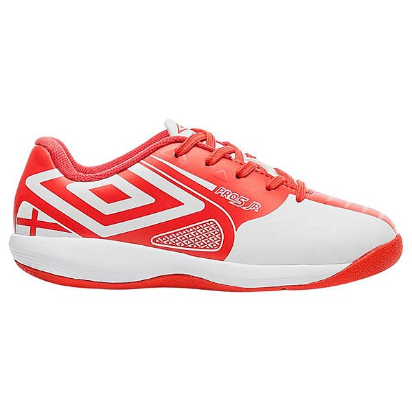 Chuteira de Futsal Meninos Umbro Pro 5 Jr Vermelha - U07FB