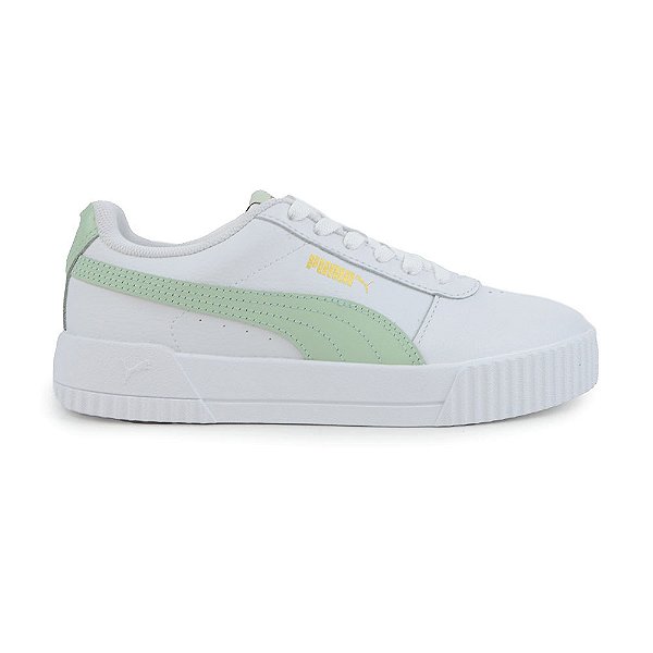 Tênis Feminino Puma Carina Casual Branco Mint - 375565