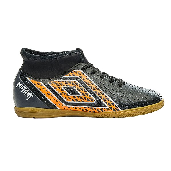 Chuteira de Futsal Infantil Meninos Umbro Mutant Preta