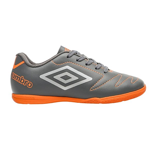 Chuteira de Futsal Meninos Umbro class 2.2 Cinza - U07FB