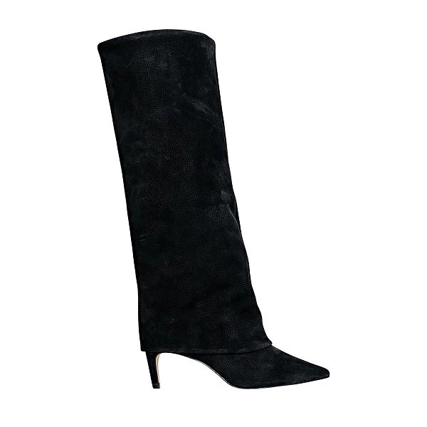 Bota Feminina Carrano Capa Cano Longo Couro Preta - 853005