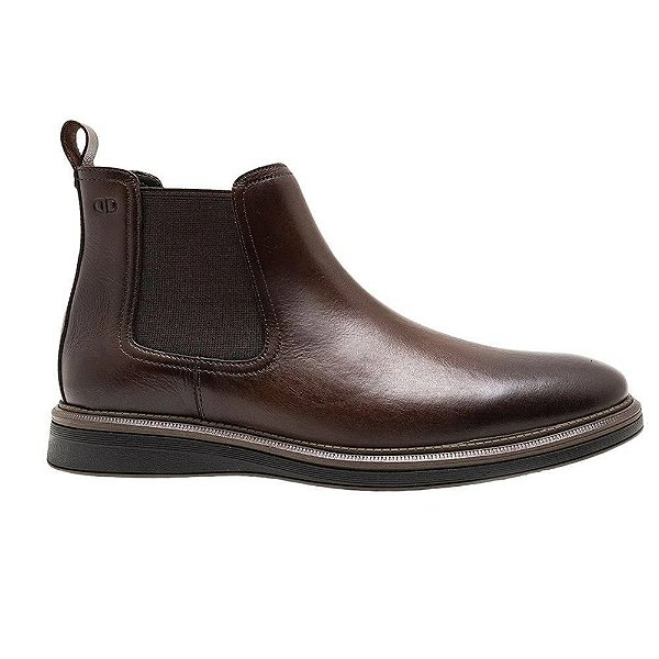 Bota Masculina Democrata Chelsea Marrom Mogno - 2981