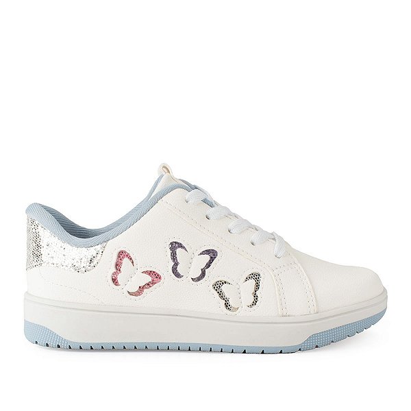 Tênis Infantil Feminino Pink Cats Vercelli Branco - V5421