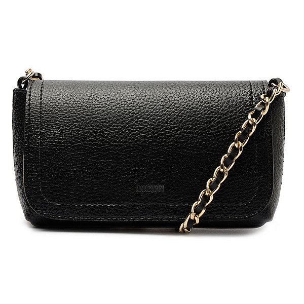Bolsa Feminina Anacapri Tiracolo Pequena Preta - C5001