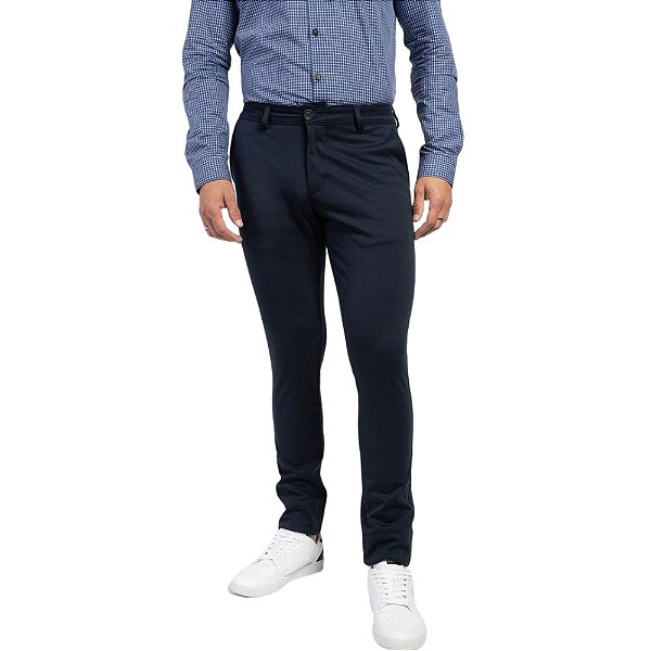 Calça Social Masculina Docthos Alfaiataria Marinho - 210319