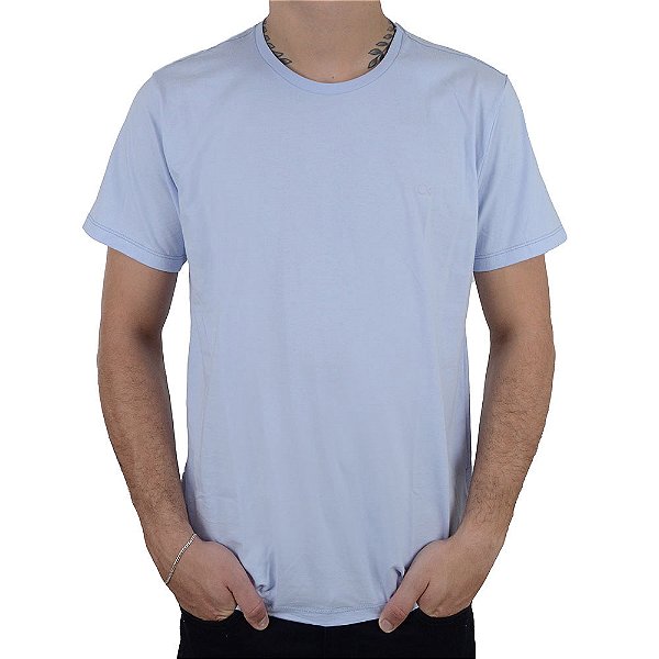 Camiseta Masculina Ogochi MC Essencial Slim Azul - 0064