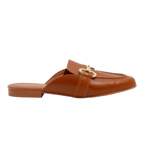 Mule Feminino Santa Lolla Couro Marrom New Safari - 079F