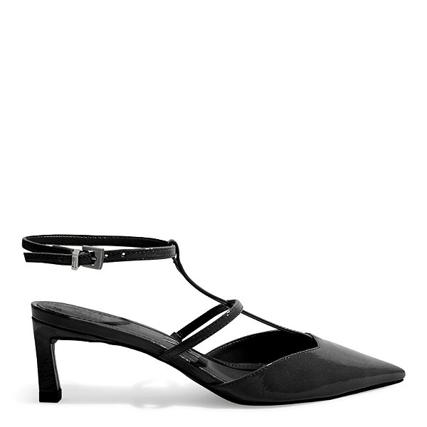 Scarpin Feminino Santa Lolla Glossy Preto Verniz - 0734