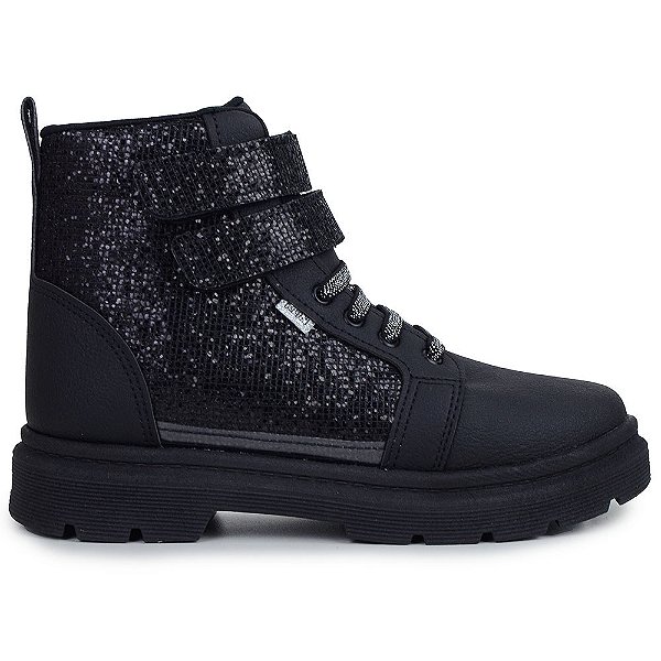 Bota Infantil Feminina Klin London Preta - 3660