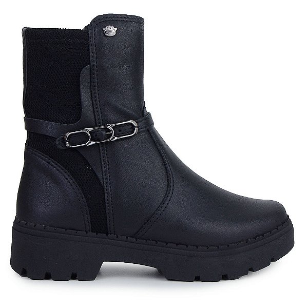 Bota Infantil Feminina Pink Cats Preta - V5292