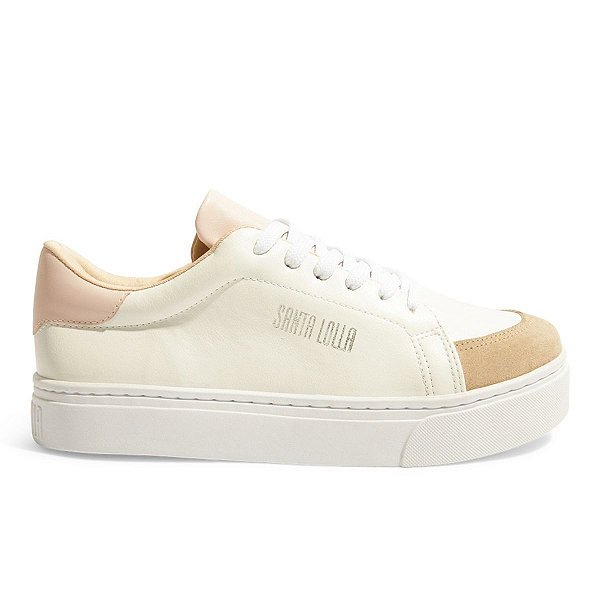 Tênis Feminino Santa Lolla Casual Branco Biscuit - 01AC