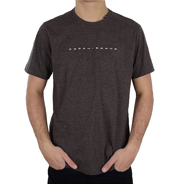 Camiseta Masculina Ogochi MC Concept Slim Marrom - 0065